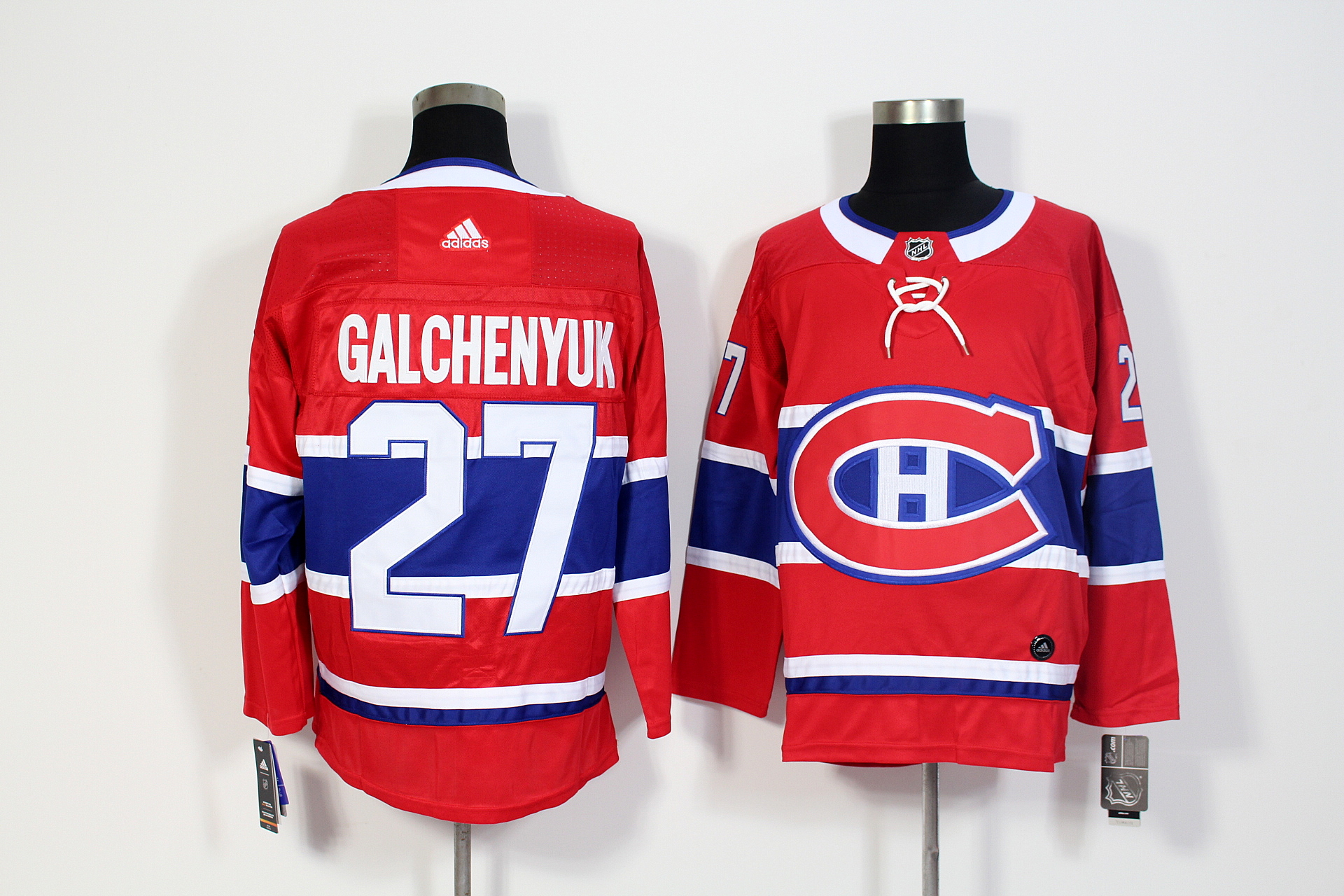 Men's Adidas Montreal Canadiens #27 Alex Galchenyuk Red Stitched NHL Jersey